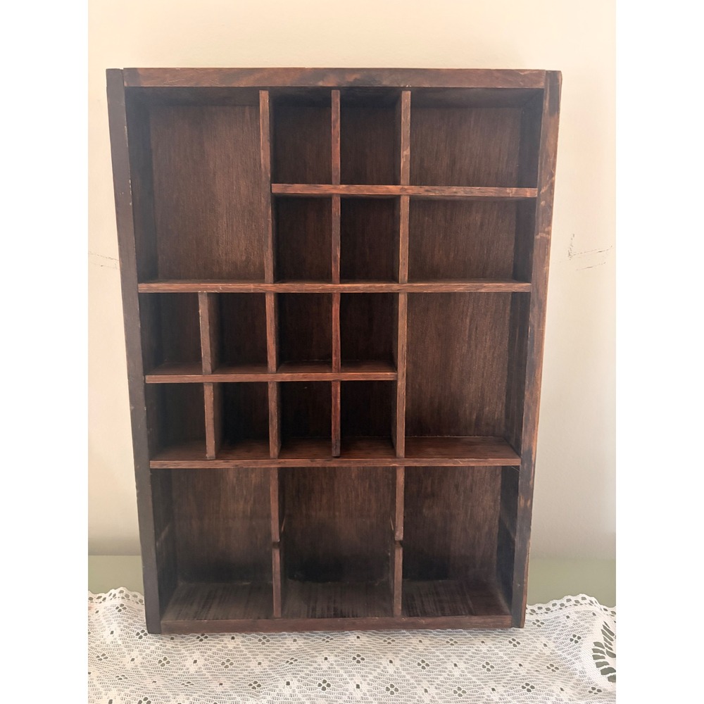 Vintage Wood Trinket Shelf